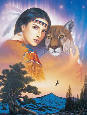 L'indienne et le Puma