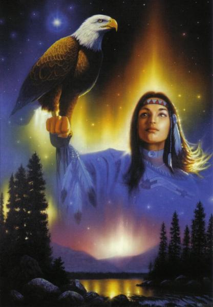 L'indienne et L'aigle